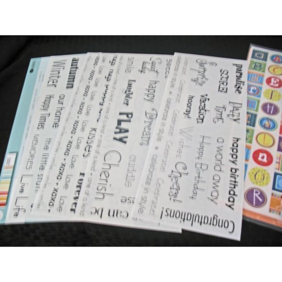 Creative Memories Cabaña Title stickers,  Cabaña 2 Gr Lengths ABC stickers Lot - Picture 1 of 5